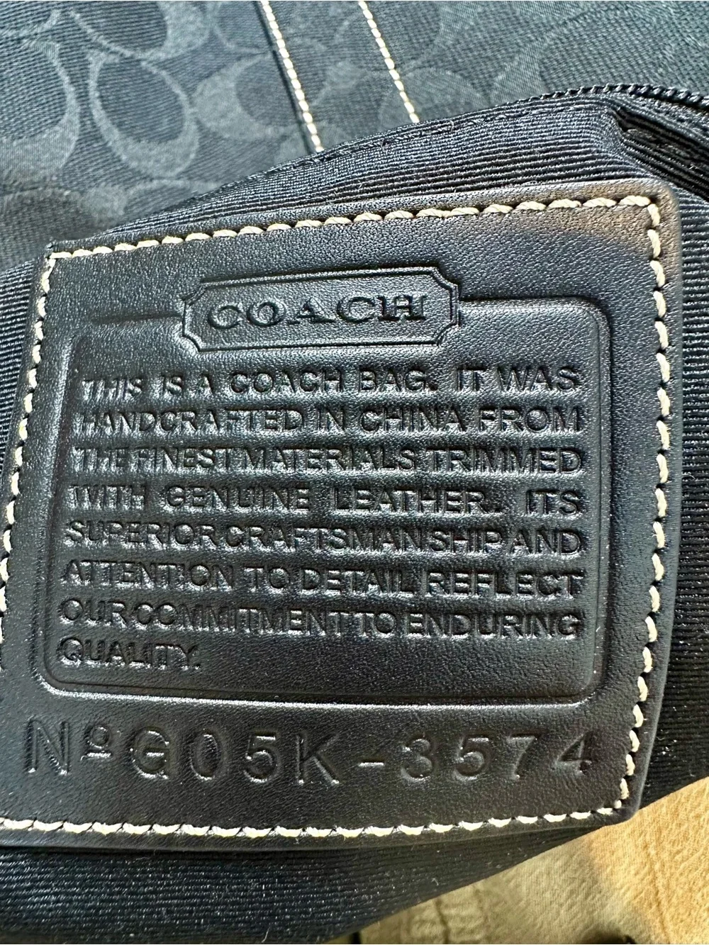 Vintage Coach Soho Signature Buckle Duffle Bag 3574 Black Y2K